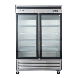 Freezer Acero Inox. 2 Ptas Vidrio Vf2Ps-1400V Ventus