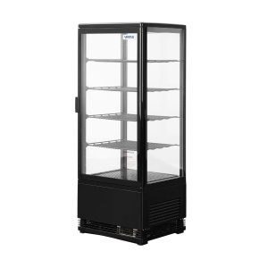 Vitrina Pastelera Vertical Sobremesa Cuadrada Negra 98 Lts Vert-98R Ventus