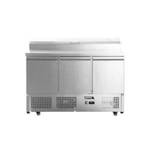 Mesón saladette 3 ptas, Cub, Acero inox, VMRSL375